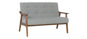 Двуместно канапе PABLO - орех / сиво