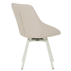 Трапезен стол WIGAN 1 силиконова кожа - лате 05