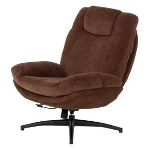 Кресло с табуретка PORTO - кафяво