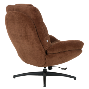 Кресло с табуретка PORTO - кафяво