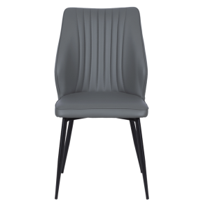 Трапезен стол LAREDO Y еко кожа - тъмносив 14