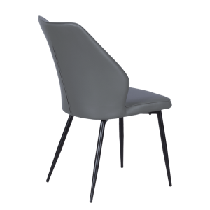 Трапезен стол LAREDO Y еко кожа - тъмносив 14