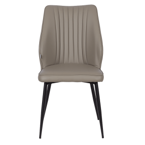 Трапезен стол LAREDO Y еко кожа - тъмнобежов 80