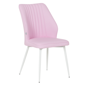 Трапезен стол LAREDO 3 Y силиконова кожа - розов 14