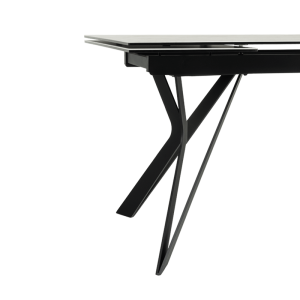 Разтегателна трапезна маса MARKI - бяла