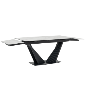 Разтегателна трапезна маса LEGNICA - бяла