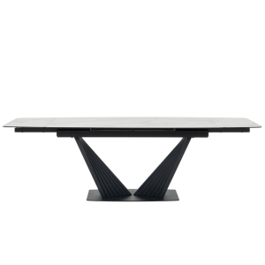 Разтегателна трапезна маса LEGNICA - бяла