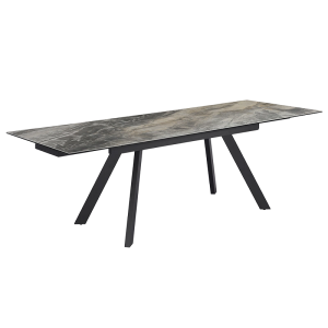Разтегателна трапезна маса BARCIN - сив / кафяв