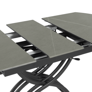 Разтегателна маса с повдигащ механизъм LESKO - сива