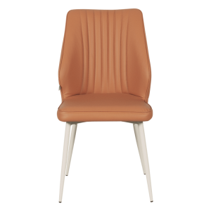 Трапезен стол LAREDO 1 Y силиконова кожа - тъмнооранжев 20