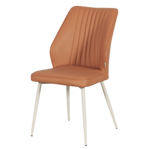 Трапезен стол LAREDO 1 Y силиконова кожа - тъмнооранжев 20