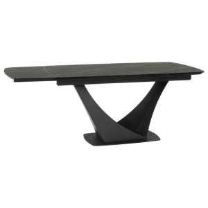 Разтегателна трапезна маса BOREK - черна