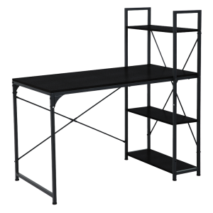 Бюро с етажерка TUZLA - черен