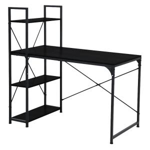 Бюро с етажерка TUZLA - черен