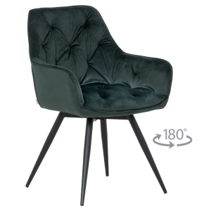 Трапезен стол LATINA PREMIUM - зелен