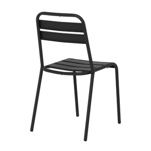 Метален градински стол ABA - черен