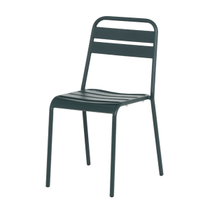 Метален градински стол ABA - тъмнозелен