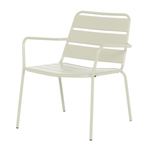 Метален градински стол SAKI - светлосив