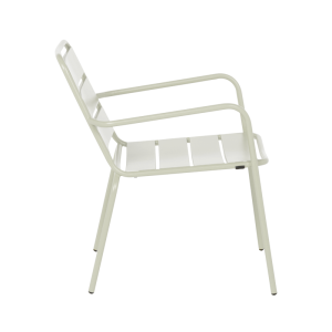 Метален градински стол SAKI - светлосив