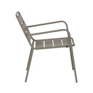 Метален градински стол SAKI - капучино