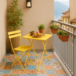 Сгъваема кетъринг маса OKENE - жълта