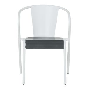 Метален градински стол KADUNA - бял