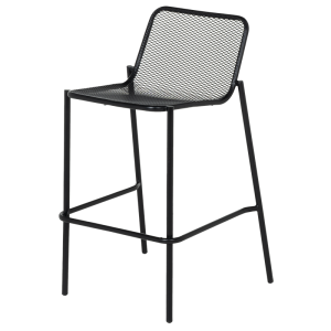 Метален кетъринг бар стол BAMA - черен