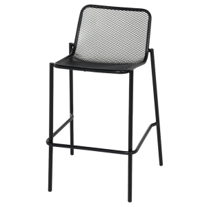 Метален кетъринг бар стол BAMA - черен