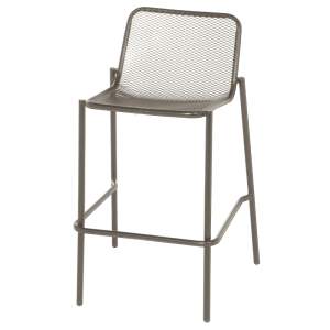 Метален кетъринг бар стол BAMA - капучино