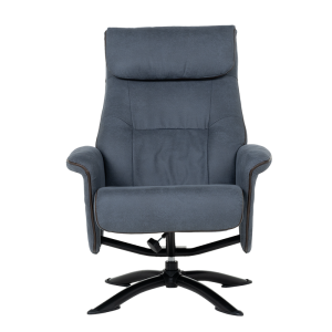 Кресло с табуретка EMA - синьо