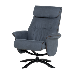 Кресло с табуретка EMA - синьо