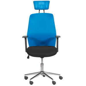 Президентски офис стол Carmen 7535-1 - синьо - черен