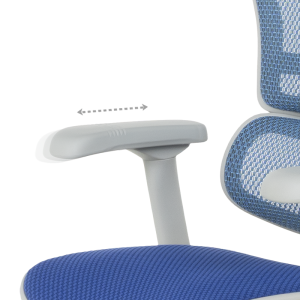 Ергономичен стол ERGOHUMAN ELITE 2 - сива рамка - син