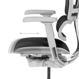 Ергономичен стол ERGOHUMAN ELITE 2 - сива рамка - черен