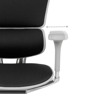 Ергономичен стол ERGOHUMAN ELITE 2 - сива рамка - черен