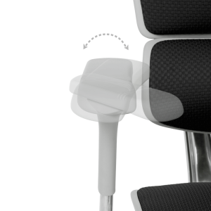 Ергономичен стол ERGOHUMAN ELITE 2 - сива рамка - черен