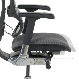 Ергономичен стол ERGOHUMAN IOO ELITE 2 - черна рамка - черен