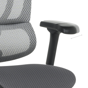 Ергономичен стол ERGOHUMAN IOO ELITE 2 - черна рамка - сив