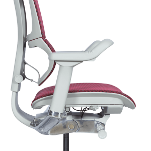 Ергономичен стол ERGOHUMAN IOO ELITE 2 - сива рамка - червен