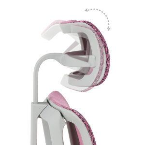 Ергономичен стол ERGOHUMAN IOO ELITE 2 - сива рамка - розов