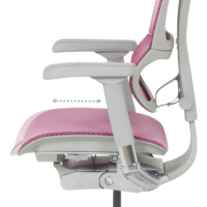 Ергономичен стол ERGOHUMAN IOO ELITE 2 - сива рамка - розов
