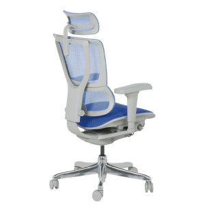 Ергономичен стол ERGOHUMAN IOO ULTRA - сива рамка - син