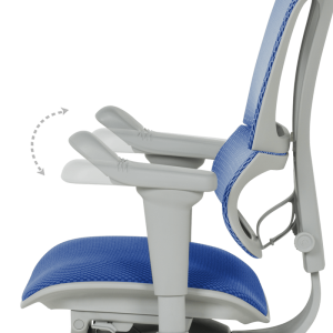 Ергономичен стол ERGOHUMAN IOO ULTRA - сива рамка - син