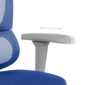 Ергономичен стол ERGOHUMAN IOO ULTRA - сива рамка - син