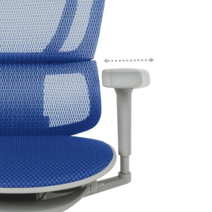 Ергономичен стол ERGOHUMAN IOO ULTRA - сива рамка - син