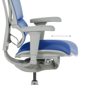 Ергономичен стол ERGOHUMAN IOO ULTRA - сива рамка - син