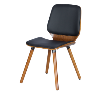 Трапезен стол Carmen 9977 - орех / черен