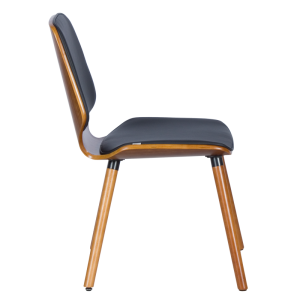 Трапезен стол Carmen 9977 - орех / черен