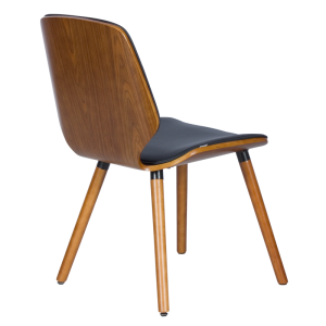 Трапезен стол Carmen 9977 - орех / черен