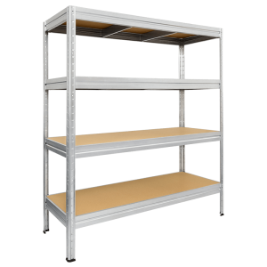Метален стелаж Carmen CR-1024 - 168x160x40 см, до 600 кг на рафт - цинк